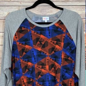 LuLaRoe Women's Randy Baseball Top